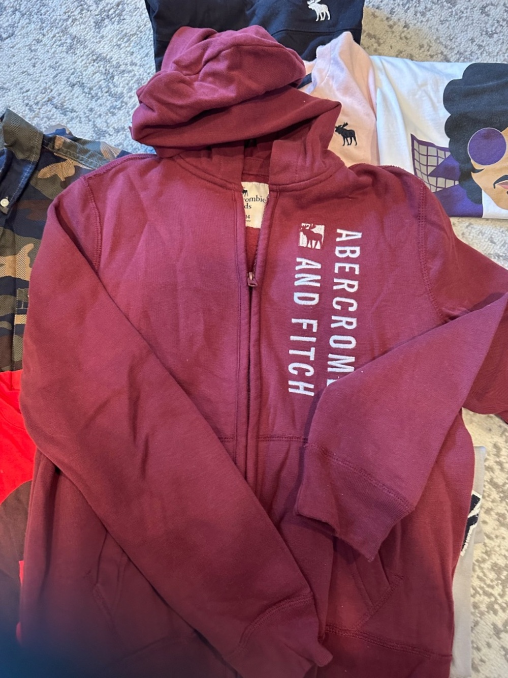 Boys 9PC Bundle 🔥 Abercrombie NWT Tees + New Camo Shirt + Graphic Tees (13/14) - Picture 2 of 15